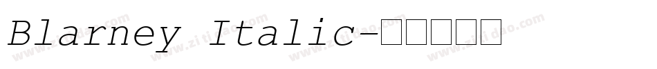 Blarney Italic字体转换